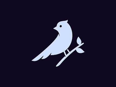 Unused Bird 2 – Improved animal beak bird branch concept grow identity leaf logo mark propsal symbol unused wings