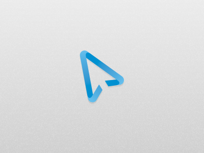 Webapp Logo blue gradient logo mouse negative spage webapp