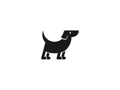 Unused Dog Mark dog identity logo mark tail