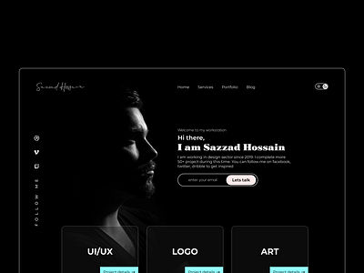 Designer Portfolio UI Design