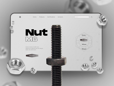 Nut interface screen