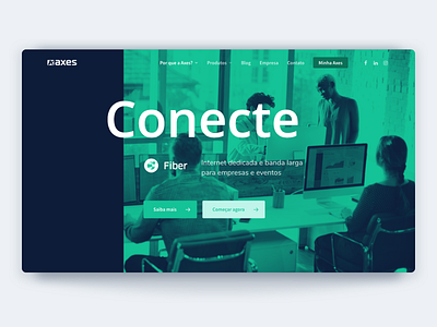 Conecte Landing Page design hero website