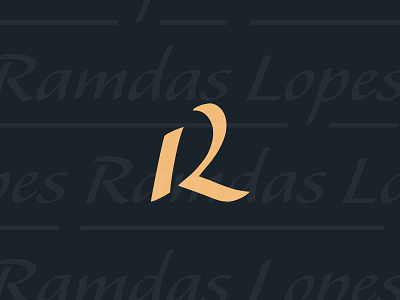 Ramdas Lopes Logo design logo mark script type typography visualidentity