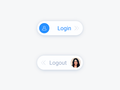 Login / Logout Switch button design icon login switch toggle user