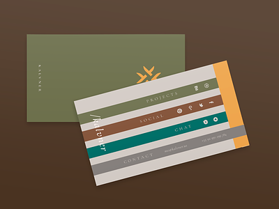 Kalvner Business Card art brand branding businesscard card design mark visualidentity
