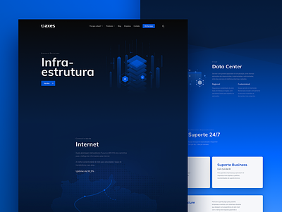 Axes Infraestruture Page brand branding design illustration interface product ui ux webdeisgn