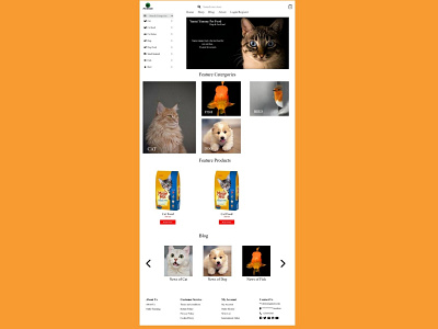 Pet E-Commerce Template design pet app design ui ux web design