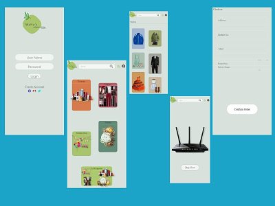 E-Commerce App Design app app design design e-commerce e-commerce app design ui uiux ux