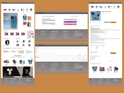 Mobile Store Web Design app app design design e commerce ui uiux ux