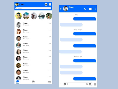 #Daily_UI_013 (Direct Messaging App) app app design design ui uiux ux