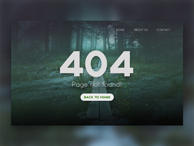 404 page concept