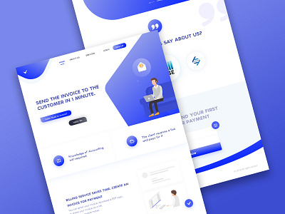 Invoice Landing Page