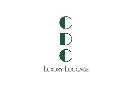 CDC Luxury Luggage Identity Design. brand identity branding design graphic design identity design iii illustration logo