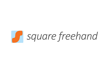 Square freehand - music production app & website logo identity.