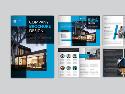 Corporate business brochure template company portfolio