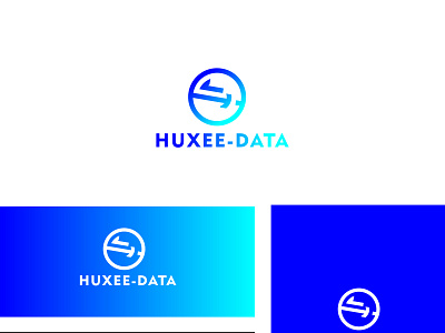 HUXEE DATA LOGO REBRAND. 3d branding graphic design logo