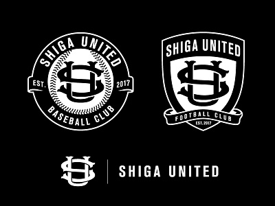 Shiga United logo baseball football japan logo design monogram shiga prefecture soccer sports logos