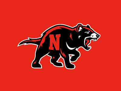 Nihon University Mens Lacrosse Team Logo college sport japan lacrosse logo design red devils sports design sports identity sports logo tasmanian devil