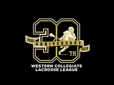 Western Collegiate Lacrosse League 30th Anniversary logo