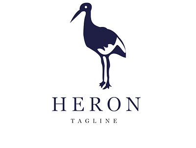 Herons Logo animals art branding herons logo popular
