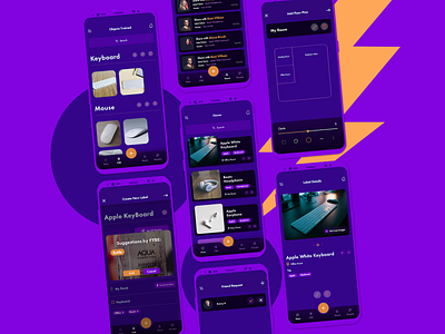 WIZT - Stuff Tracking App android android app app app design daily daily ui dailyui gps gps tracker location app location pin location tracker mobile purple tracker tracker app tracking tracking app ui ux