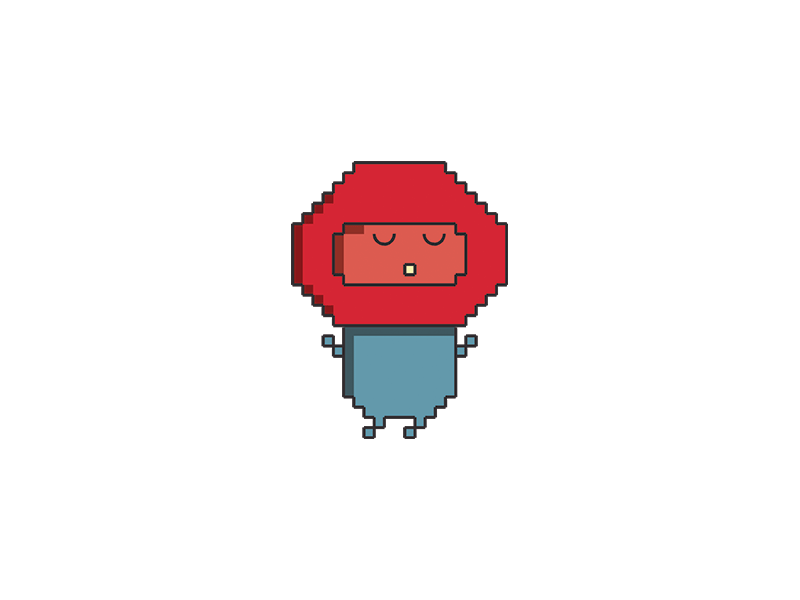 Magnet (?) - character concept animation art blue character game gif magnet mobile pixel pixel art red runner
