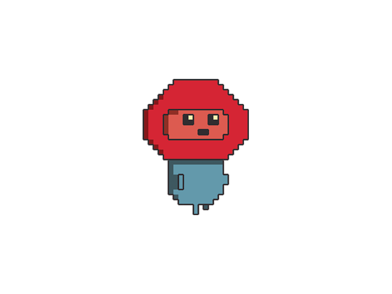Magnet Run character concept animation art blue character game gif magnet mobile pixel pixel art red runner