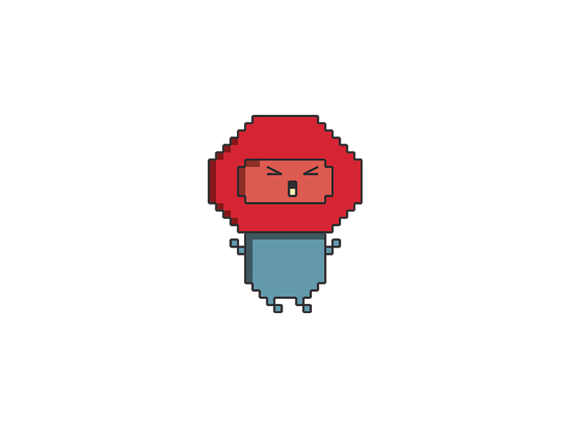 Magnet falling character concept animation art blue character game gif magnet mobile pixel pixel art red runner