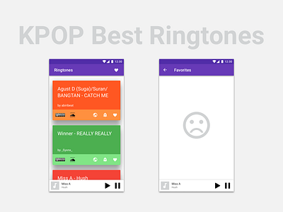 Kpop Best Ringtones UI