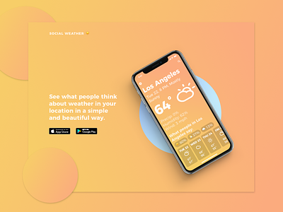 Social Weather ☀️ Landing Page