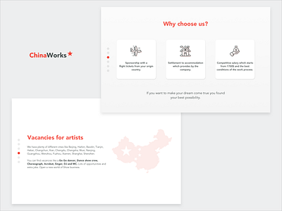 ChinaWorks Landing Page | Screens 3-4/6