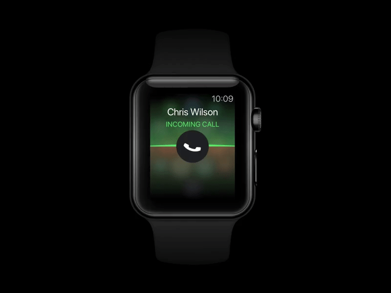 Apple Watch Call Redesign Concept app apple apple design apple watch call call design call screen daily ui design dialer incoming call minimal phone phone app ui