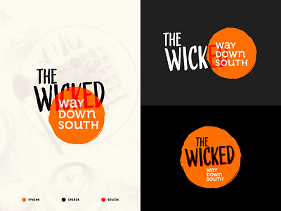 The Wicked Way (Down South) brand identity branding design illustrator logo logotype