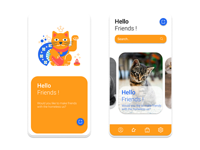 Cat adoption app design app appdesign cat design figma ui ux