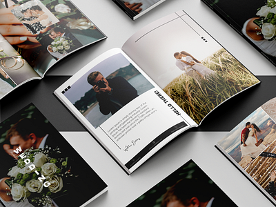18-Pages of Wedding Magazine Design Templates for Canva Apps. branding canva design canva templates designtemplate digital marketing graphic design magazine template new clients photographer photography portfolio wedding template