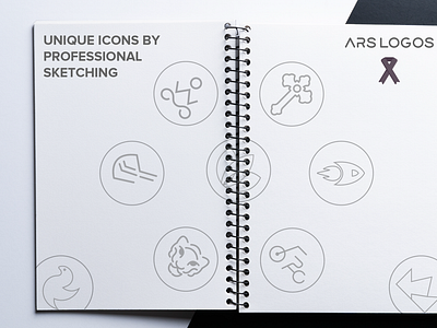 Icon designs by sketching