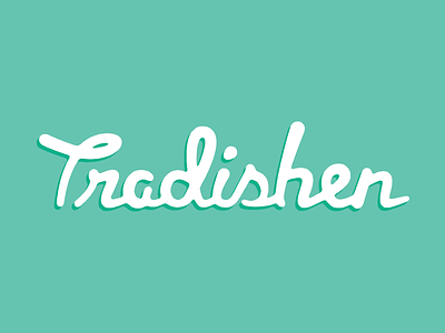 Tradishen dish font kitchen logo logotype tradition type typography
