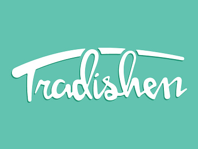 Tradishen dish font kitchen logo logotype meal plan radish tradition type typography