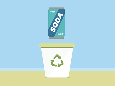 Recycle Soda bubble drink pop recycle soda