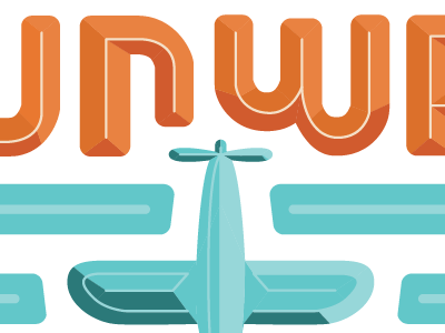Runway Fest Logo plane type