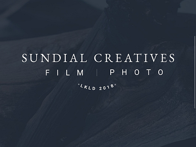 Sundial Creatives branding commercial design logo design modern simple typography
