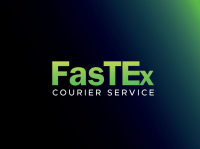 Fastex courier service logo design