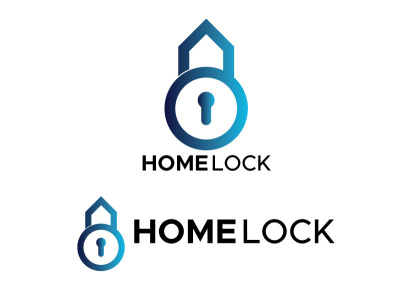 Homelock logo design brand identity branding creative logo design graphic design icon logo vector