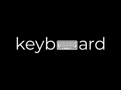 keyboard wordmark logo design