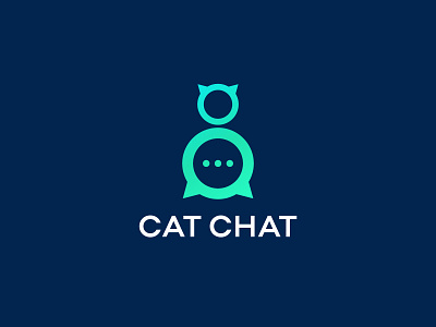 CAT CHAT logo design | Unused logo for sale