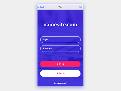 Sign Up 001 dailyui