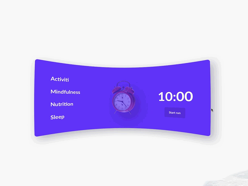 Workout Tracker 041 dailyui vr