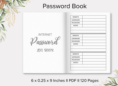 Password Logbook II Kdp Interior kdp kdp logbook password logbook