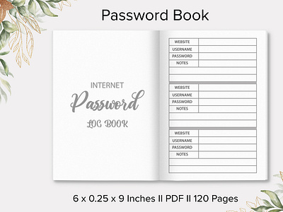 Password Logbook II Kdp Interior