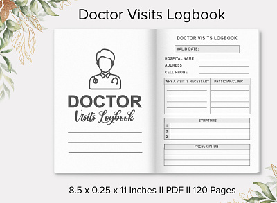 Doctor Visits Logbook how to make kdp interiors